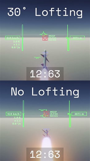 air to air missile lofting (Outrange Strike)