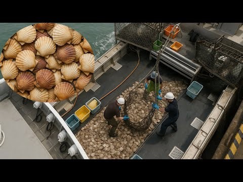 Scallop Harvesting Secrets – How Fishermen Catch, Clean & Process These Ocean Gems