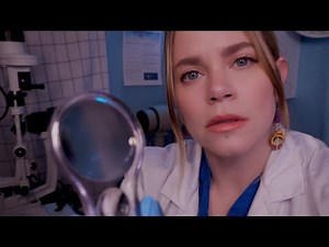 ASMR Detailed Eye Exam and Measuring Eye Alignment | Slit Lamp, Vision Test | Medical Roleplay