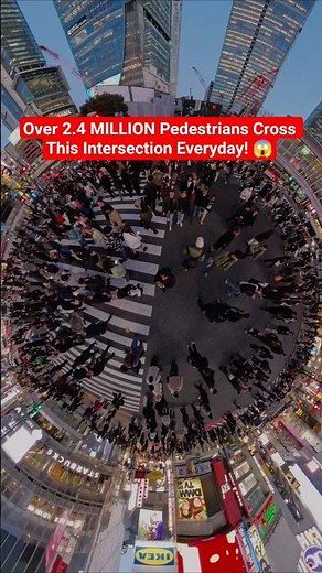 Standing at the WORLD'S BUSIEST PEDESTRIAN CROSSING! 🇯🇵 Shibuya Scramble Crossing in Tokyo