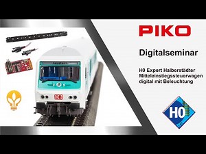 PIKO [D127] Digitalseminar H0 Expert Mitteleinstiegswagen Halberstädter digitalisieren + beleuchten
