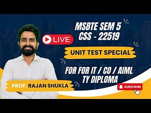 CSS - UNIT TEST SPECIAL LECTURE | MSBTE SEM 5 - CSS - 22519 | FOR FOR IT / CO / AIML | TY DIPLOMA