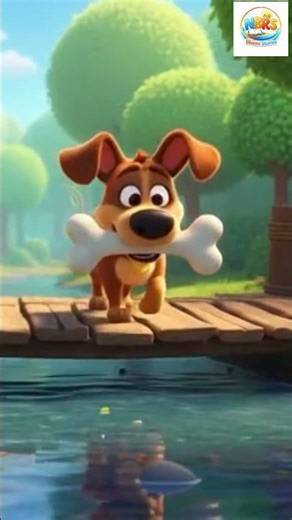 Greedy Dog Lost His Bone 🐶 | Telugu Moral Story | Kids Animation