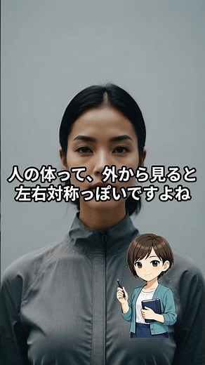 内臓は左右対称に並んでいるわけじゃない #shorts #人体構造雑学