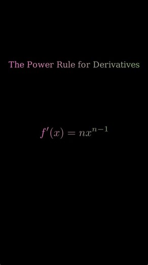 Nice Math on Instagram: "Watch the Power Rule come to life as we derive the derivative of a power function step by step using the limit definition 📚✨ From the formal definition to the binomial expansion and summation, every transformation is shown clearly and visually 🎥🧠 See how the limit eliminates higher-order terms and reveals the elegant final result 🔥📈 Perfect for students learning calculus, math enthusiasts, and anyone who loves clean mathematical reasoning presented in a dynamic and