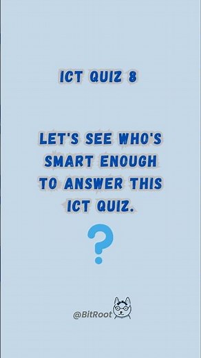 ICT Quiz 8🎯 #ict #quiz