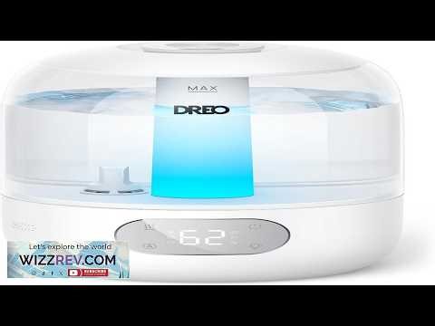 DREO Humidifiers for Bedroom 3L Top Fill 30H & 26dB Quiet Runtime