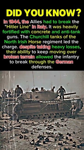 Breaking the Hitler Line in Italy How the Churchill.#Combat #Italy #WW2 #HistoricalBattles
