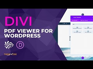 Divi PDF viewer for WordPress Addon | ThemeNcode | #wordpress #PDF #Divi
