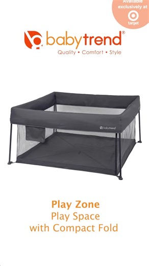 You can't be in every room at once. But this helps... The Baby Trend Play Zone Play Space gives your little one a safe, padded 50