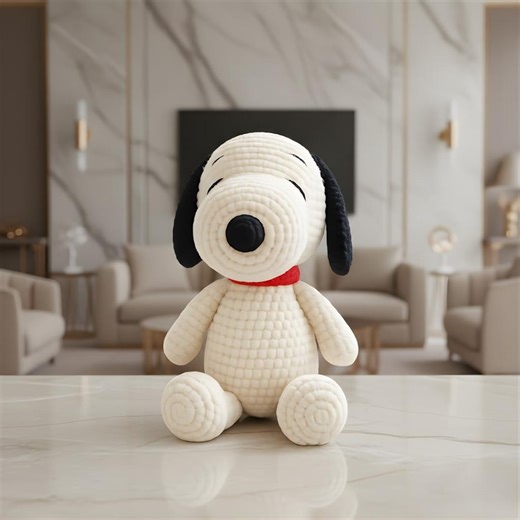 Snoopy Crochet Pattern | Amigurumi Plush Beagle Toy PDF | Beginner Friendly & Instant Download - Etsy