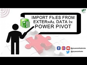 Direct Import from External Data (Excel & Text files) in Power Pivot - #02