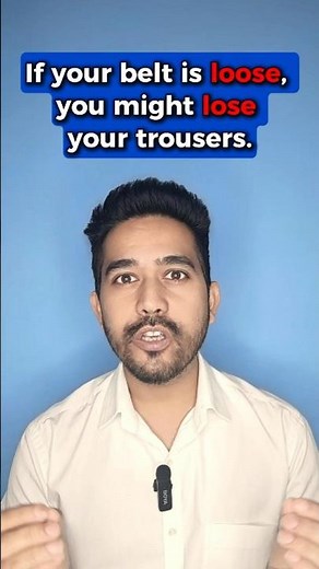 Lose vs Loose ❌ Stop Making This English Mistake #shorts #learnenglish