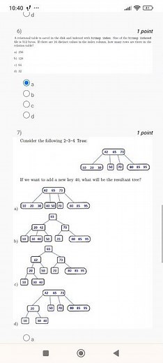 DBMS Week 6 Assignment's Solution NPTEL Swayam Course