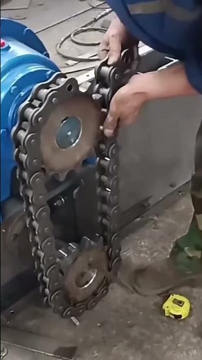 Roller chain installing process