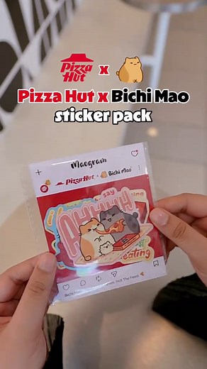 Pizza Hut x Bichi Mao Sticker Pack — Collect with Combo Purchase