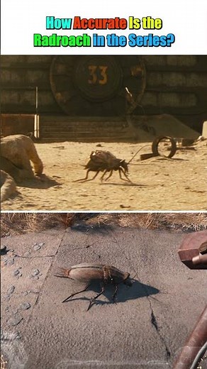 How Accurate Is the Radroach in the Series? #Fallout #FalloutTVShow