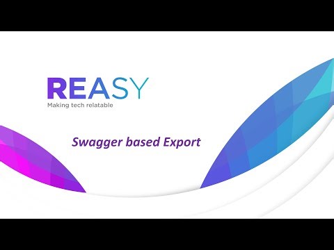 Swagger based API export