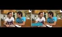 Mix of 2 videos from youtube : FOOD BATTLE 2008 English vs Espanol