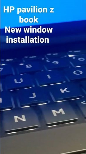 HP laptop windows installation