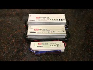 Meanwell LPV-60-12 vs CLG-150-12 vs HLG-240H-12A