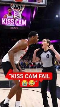 Player Thinks It’s Football Kiss Cam… HILARIOUS Basketball Moment #BasketballComedy #SportsLaughs