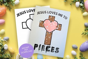 Easter Cross Craft: Christian Kids Activity (digital Download) - Etsy