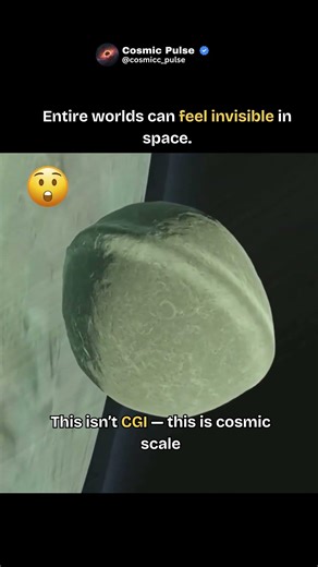 Entire Worlds Can Feel Invisible in Space… 🌍✨ #CosmicScale #moon #spaceexploration #planet #space