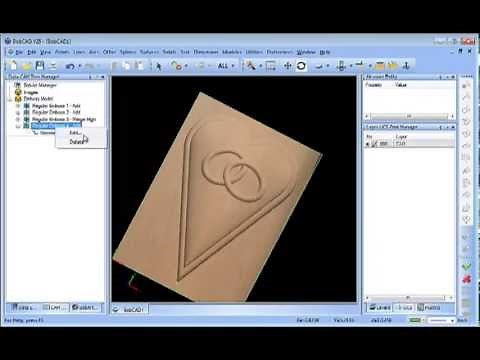 BobCAD CAM V25 Simple BobART Example