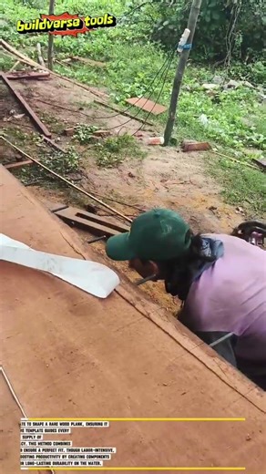 Traditional Rare Wood Boat Building: Shaping Planks to Match Templates