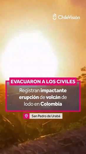 Erupción de volcán de lodo en San Juan de Urabá