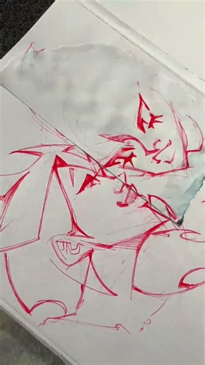 Drawing panty and stocking in my style for inktober on days fourteen and fifteen #art #drawing