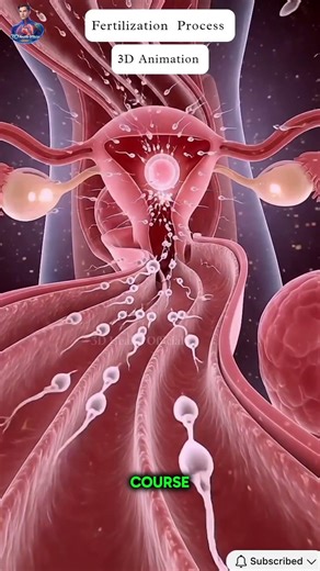 Fertilization Process Explained | Human Reproduction 3D Biology Animation #fertilization