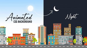 昼夜切换的CSS动画背景_哔哩哔哩_bilibili