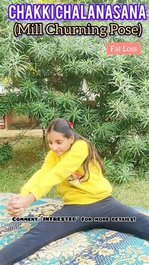 Chakki Chalanasana (Mill Churning Pose) help in PCOC/PCOD, FAT LOSS. Practice this asana regularly!