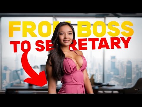 From Boss To Secretary AI Video VEO3 MTF Shapeshifting Transformation TGTF LGBT Morphing Boytogirl