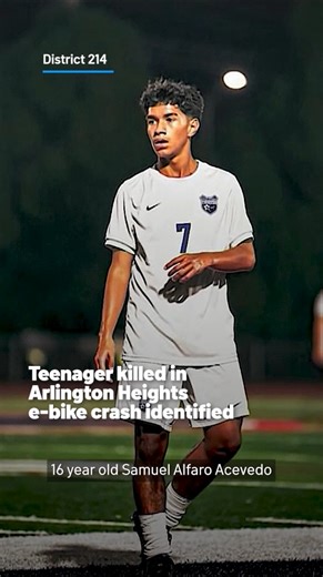 The 16-year-old boy who was killed in suburban Arlington Heights when his e-bike crashed into a pickup truck was identified on Tuesday by school district officials. Township High School District 214 said the teenager who died was Samuel Alfaro Acevedo, a student at Rolling Meadows High School. The fatal crash comes as several suburbs have enacted restrictions on e-bikes, including Park Ridge, Hinsdale, Highland Park, Elk Grove Village and Schaumburg #crash #fatal #ebikes #arlingtonheights #chica