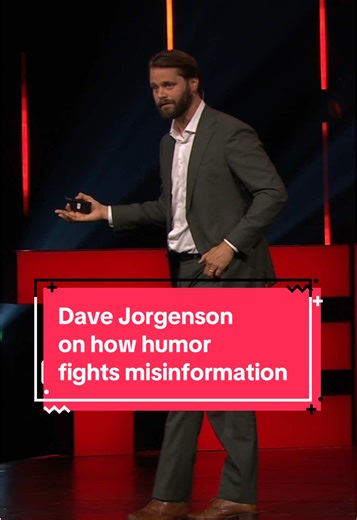 The best defense against misinformation isn’t panic, it’s humor, says journalist and comedian Dave Jorgenson (@Dave Jorgenson 🕺). In his TED Talk, he explores how misinformation has proliferated throughout history and how, with his own short sketches, he can explain the news and debunk misinformation. Visit the 🔗 in our ☣️ to watch his full TED Talk. #misinformation #TEDTalk