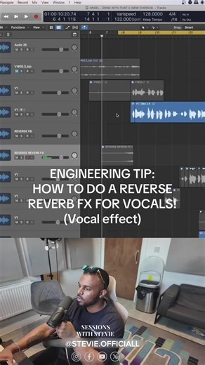 工程技巧：如何为人声制作反向混响效果！