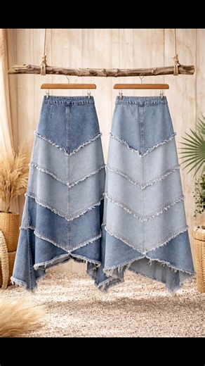 DIY Skirt Ideas from Old Jeans and Leftover Fabrics ♻️ #diy #sewing #ideas #pattern | Marifetli İşler