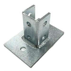 [Hot Item] Strut Slotted Galvanized Metal Steel Channel Post Base Brackets