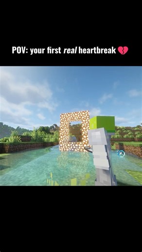 Trying to go to the Aether for the first time 🥲 #minecraft #shorts