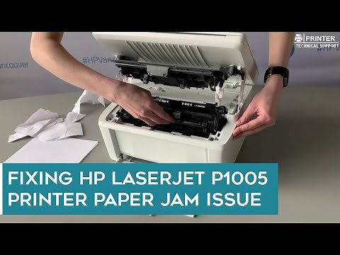 Fixing HP LaserJet P1005 Printer Paper Jam Issue
