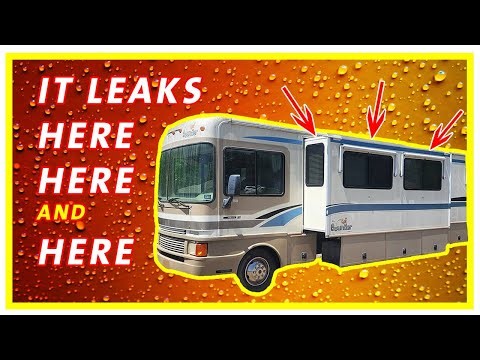 Water pouring in!!! Fleetwood Bounder rv slide fix!