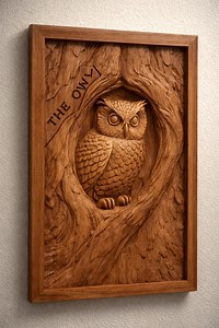 Eulen Relief für CNC Fräse – Digitaler Download (STL & STEP) - Etsy.de