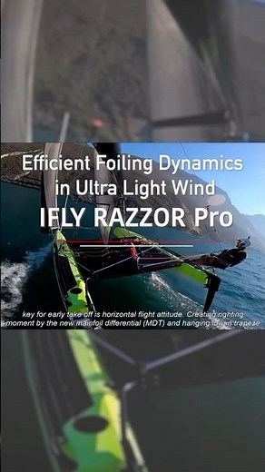 iFLY RAZZOR Pro - Ultra Light Wind Performance // learn hydrofoil sailing