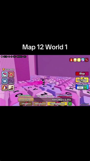 Map 12 World 1 Keyboard Escape #roblox #hungroblox #youtubeshorts