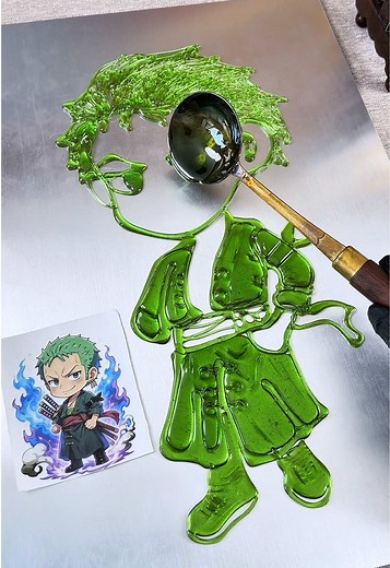 Zoro Sugar Painting with a Spoon: Step-by-Step Guide