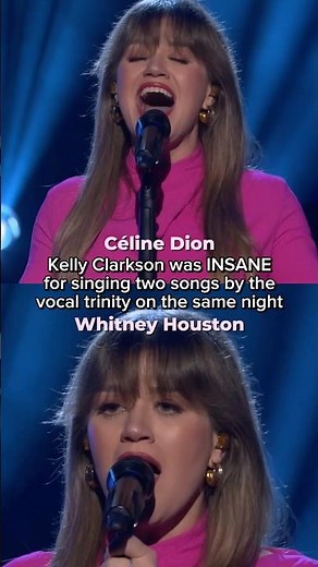 Kelly Clarkson sings Céline Dion Whitney Houston on SAME NIGHT #kellyclarkson #arianagrande #vocals