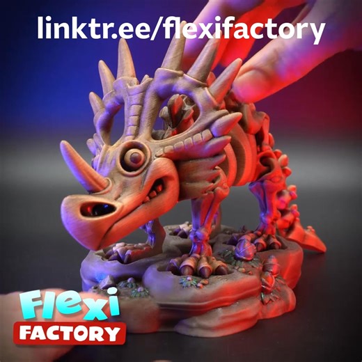 #flexifactory Styracosaurus Early Release for members NOW AVAILABLE! | Flexi Factory